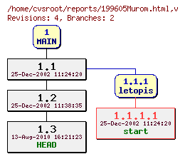 Revision graph of reports/199605Murom.html