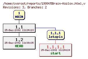 Revision graph of reports/199905Brain-Kozlov.html
