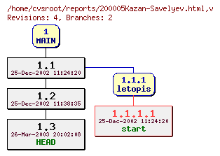 Revision graph of reports/200005Kazan-Savelyev.html