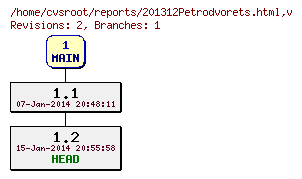 Revision graph of reports/201312Petrodvorets.html